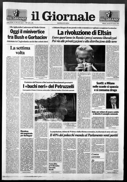 Il giornale : quotidiano del mattino